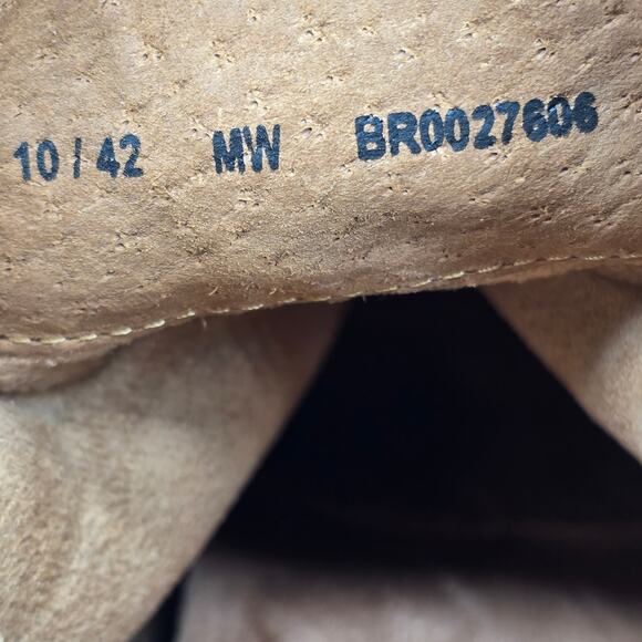 Born Calyn Boots Womens 10 M Brown Suede Leather Lace Up Side Zip Ankle Booties - Picture 1 of 8